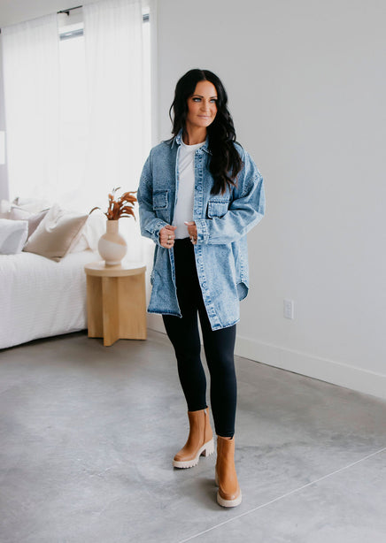 Finlee Oversized Denim Shirt