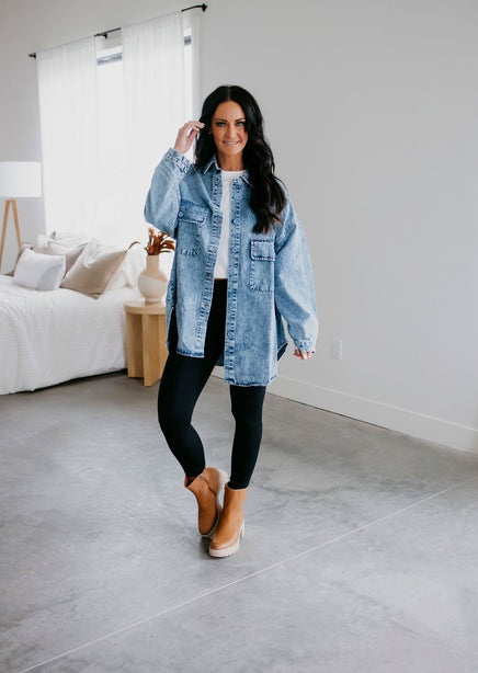 Finlee Oversized Denim Shirt