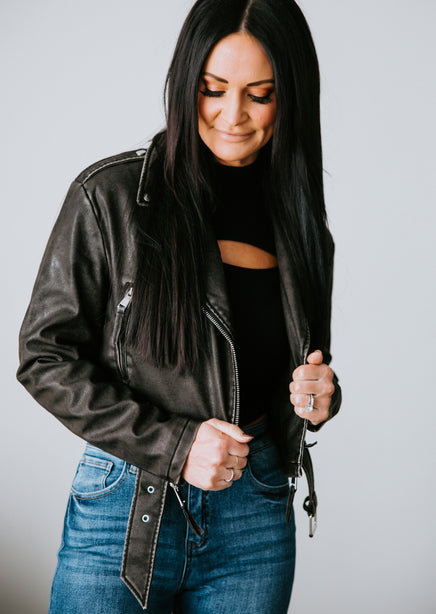 Akira black hotsell leather jacket