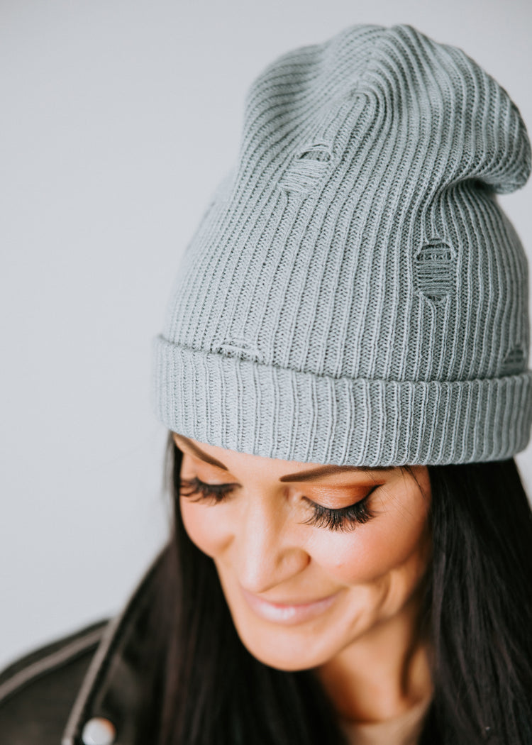 Lily Distressed Beanie by Lily & Lottie
