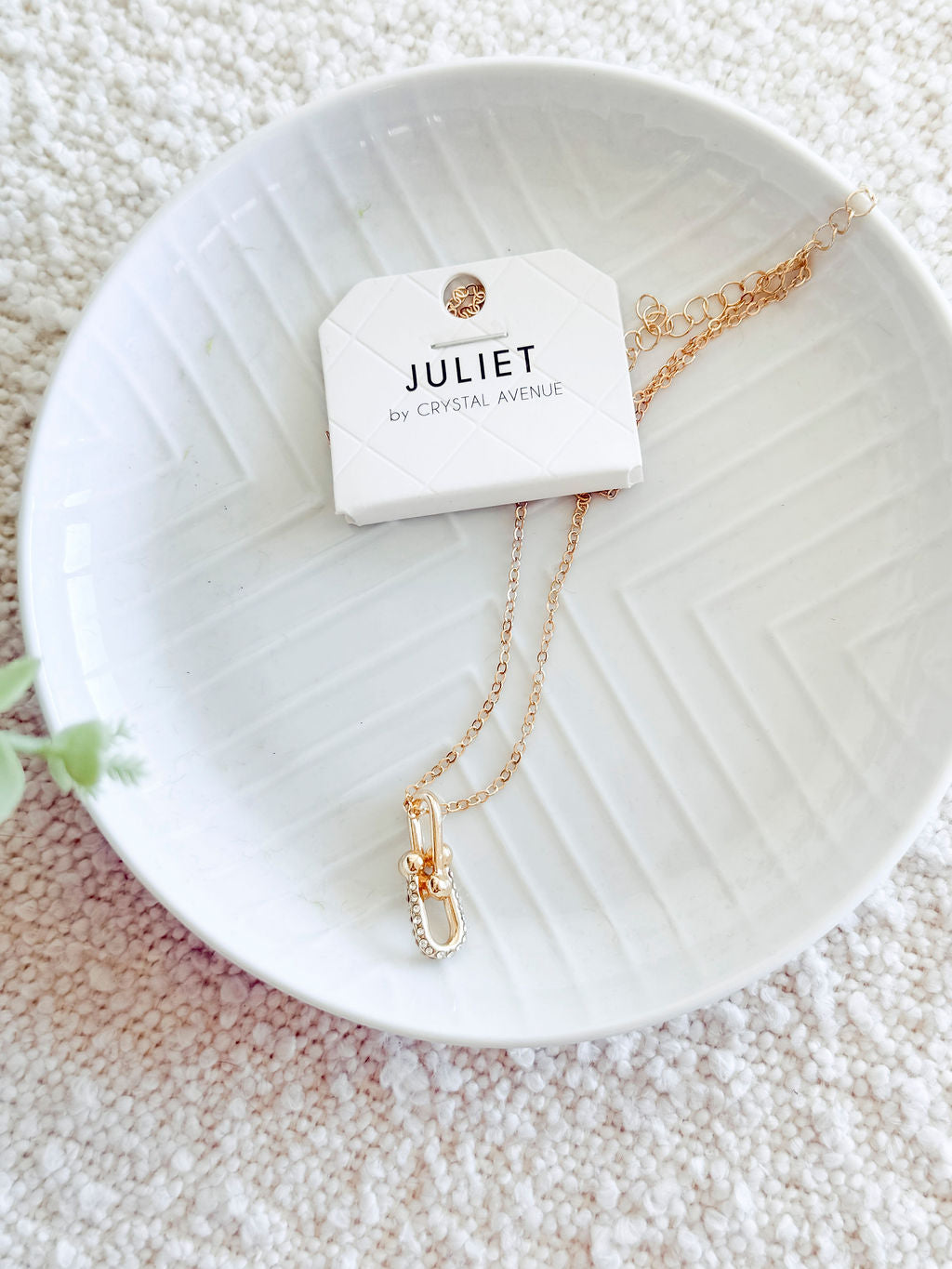 Horseshoe Bejeweled Necklace