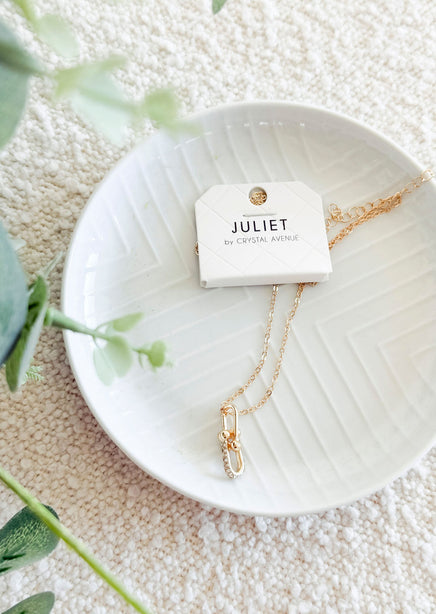 Horseshoe Bejeweled Necklace product view
