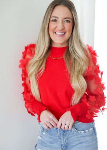 Tiara Floral Mesh Sleeve