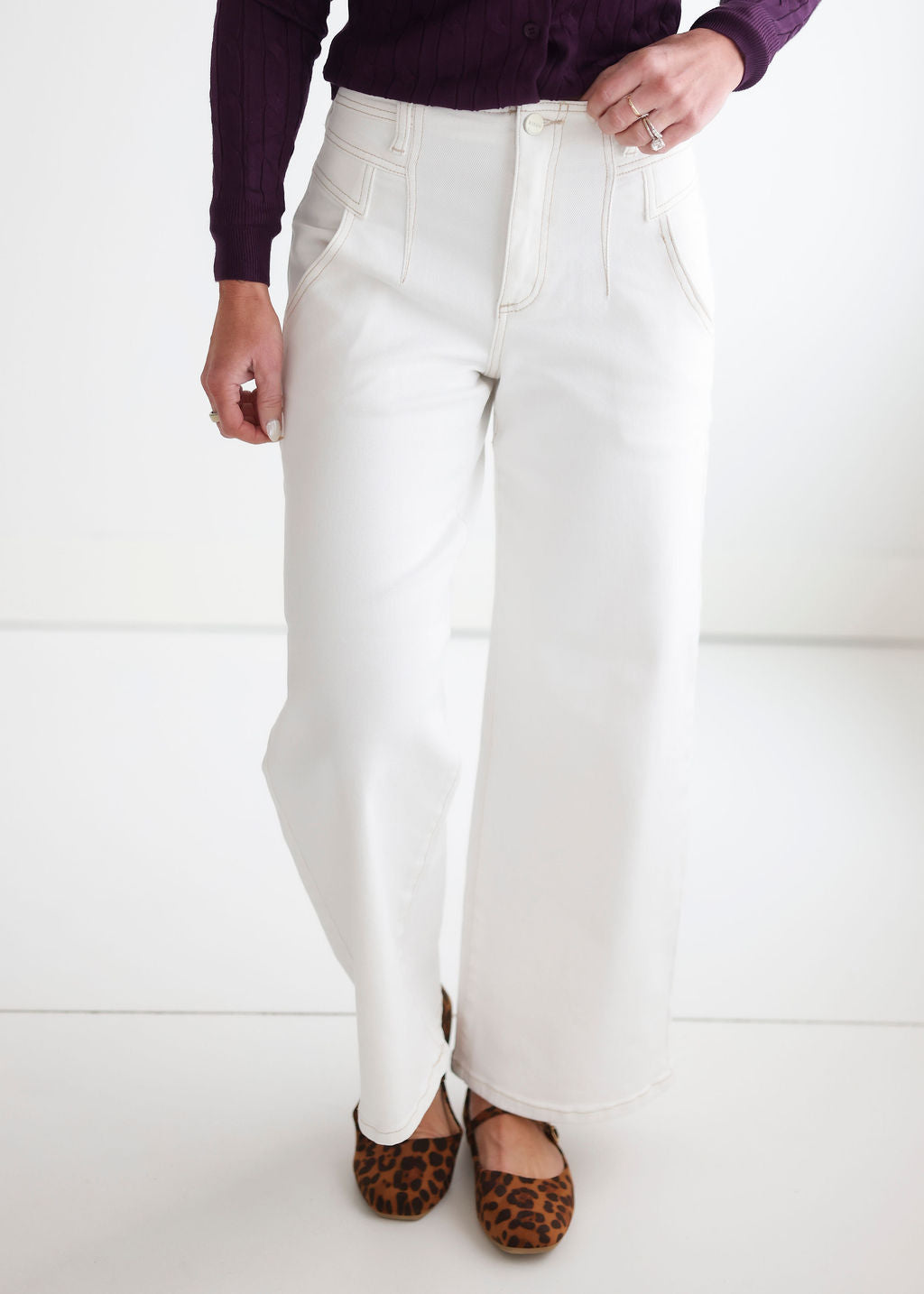 Mande Risen Wide Leg Jeans