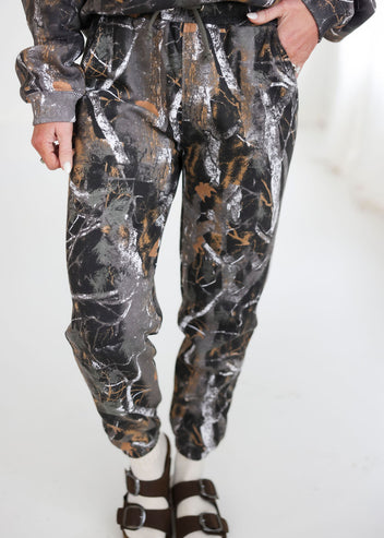 Backwoods Camo Joggers by Lily & Lottie