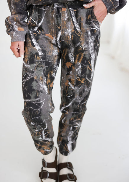 Backwoods Camo Joggers by Lily & Lottie product view