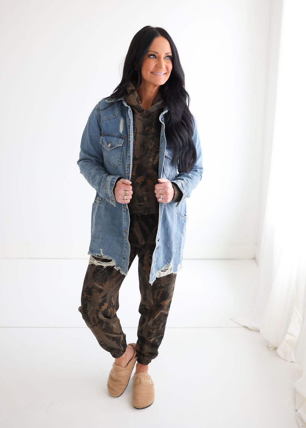 Act Out Denim Shacket