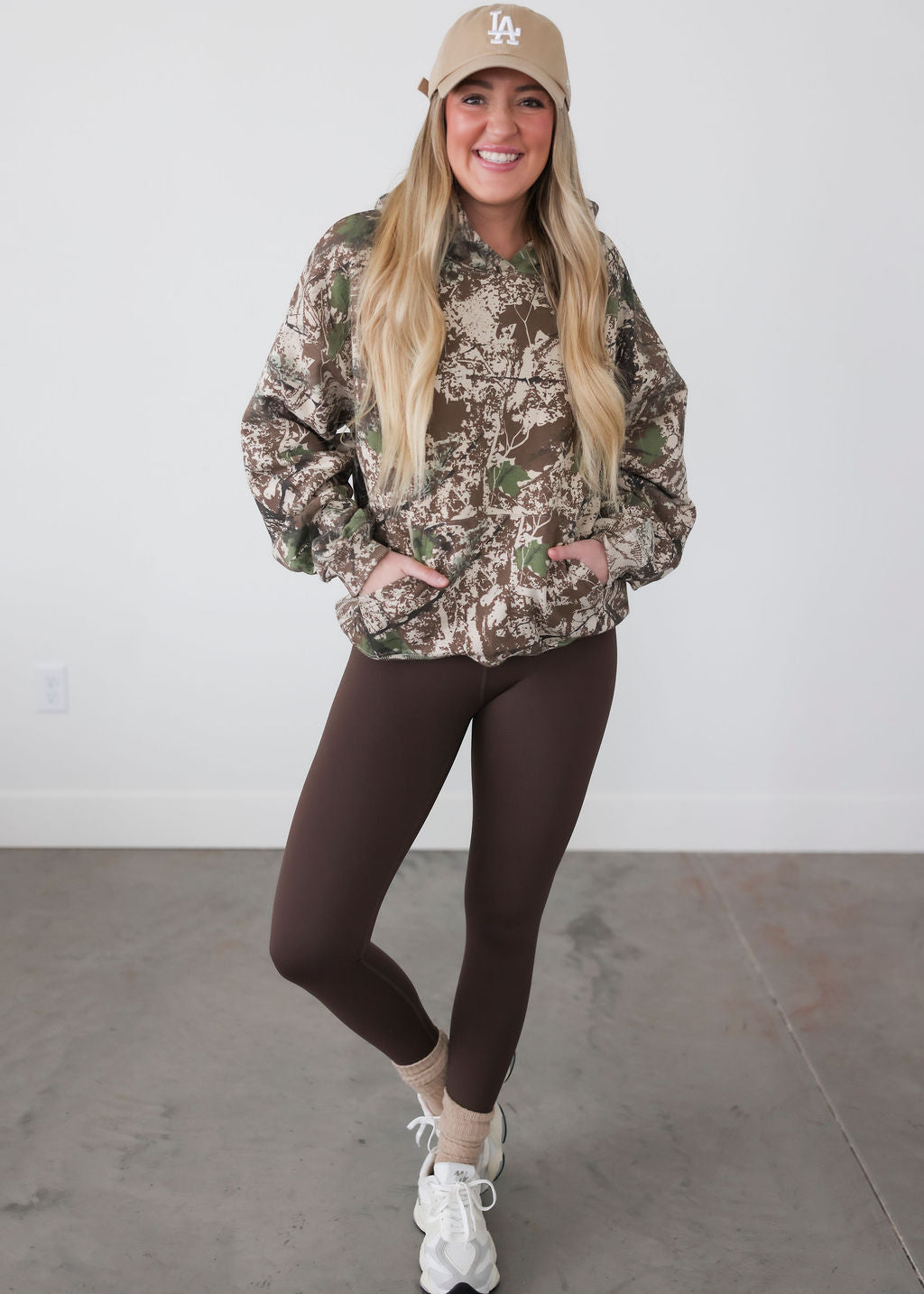 Mixed Sand Camo Hoodie by Lily & Lottie