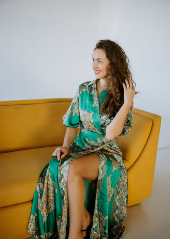 Brenna Wrap Maxi Dress