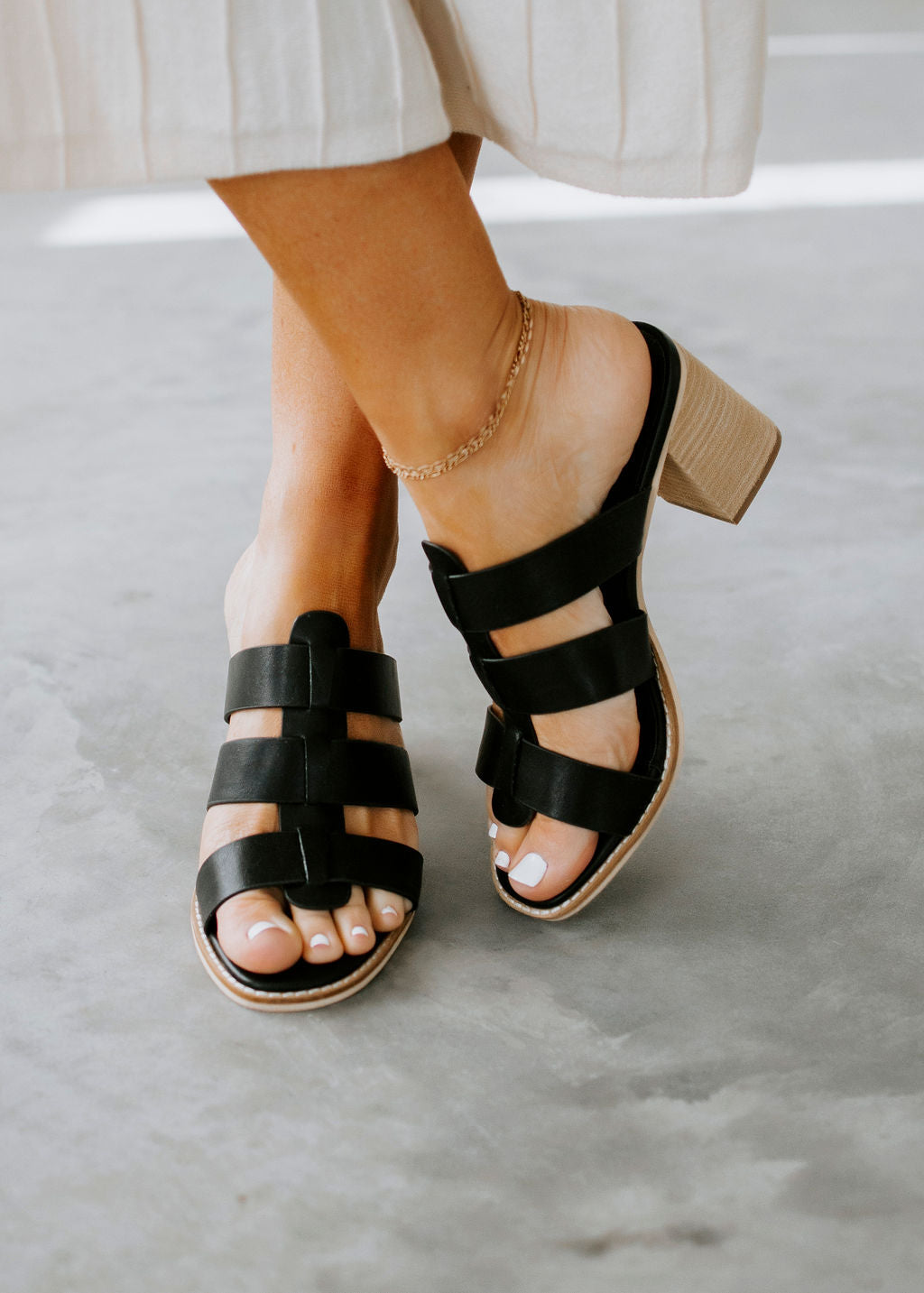 image of Marjorie Caged Strap Heels