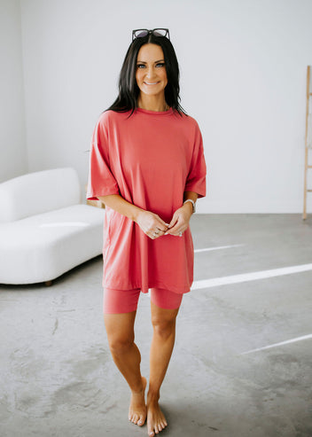 Lounge Day Biker Short Set