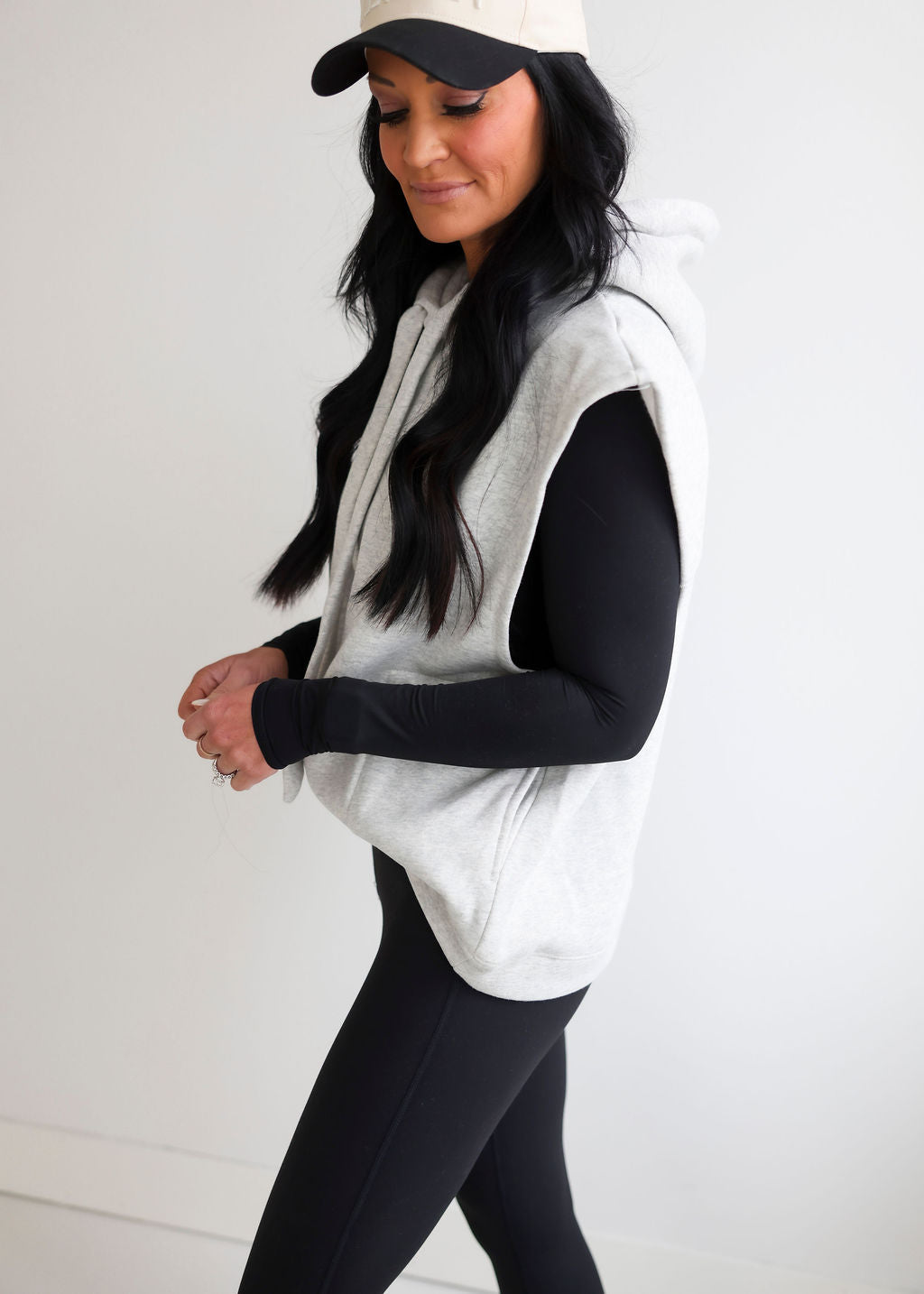 Torey Oversized Sleeveless Hoodie