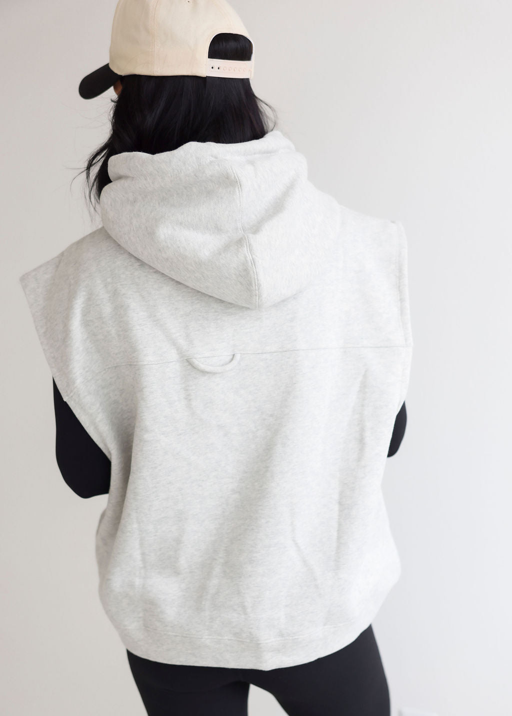 Torey Oversized Sleeveless Hoodie