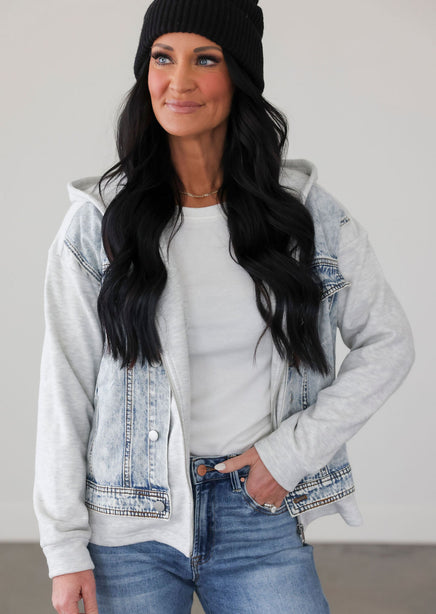 Lany Hooded Denim Jacket product view