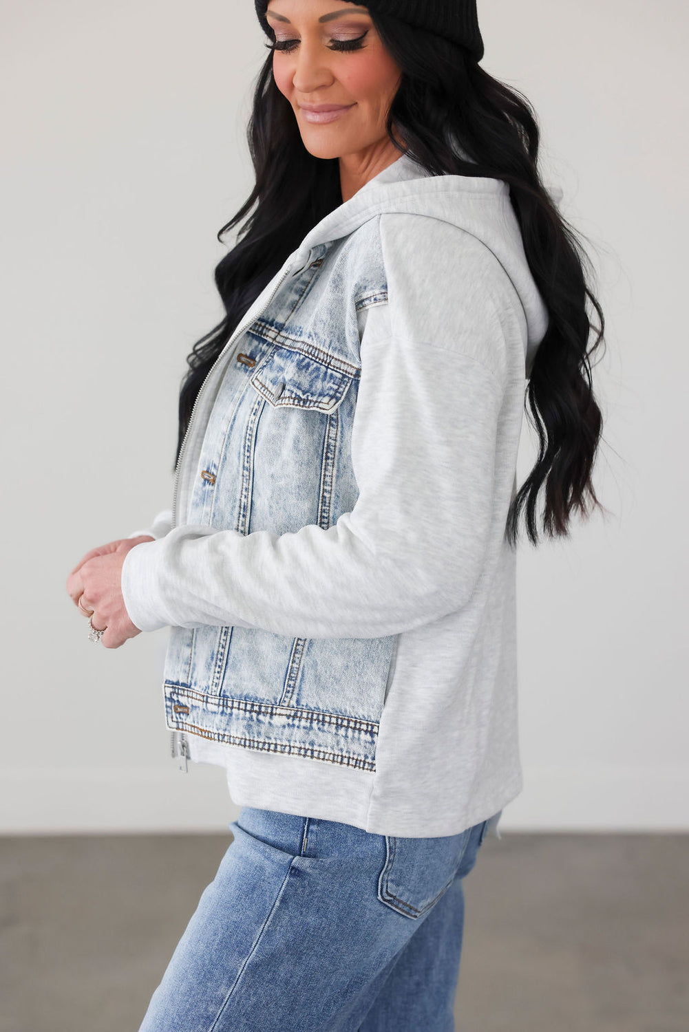 Lany Hooded Denim Jacket