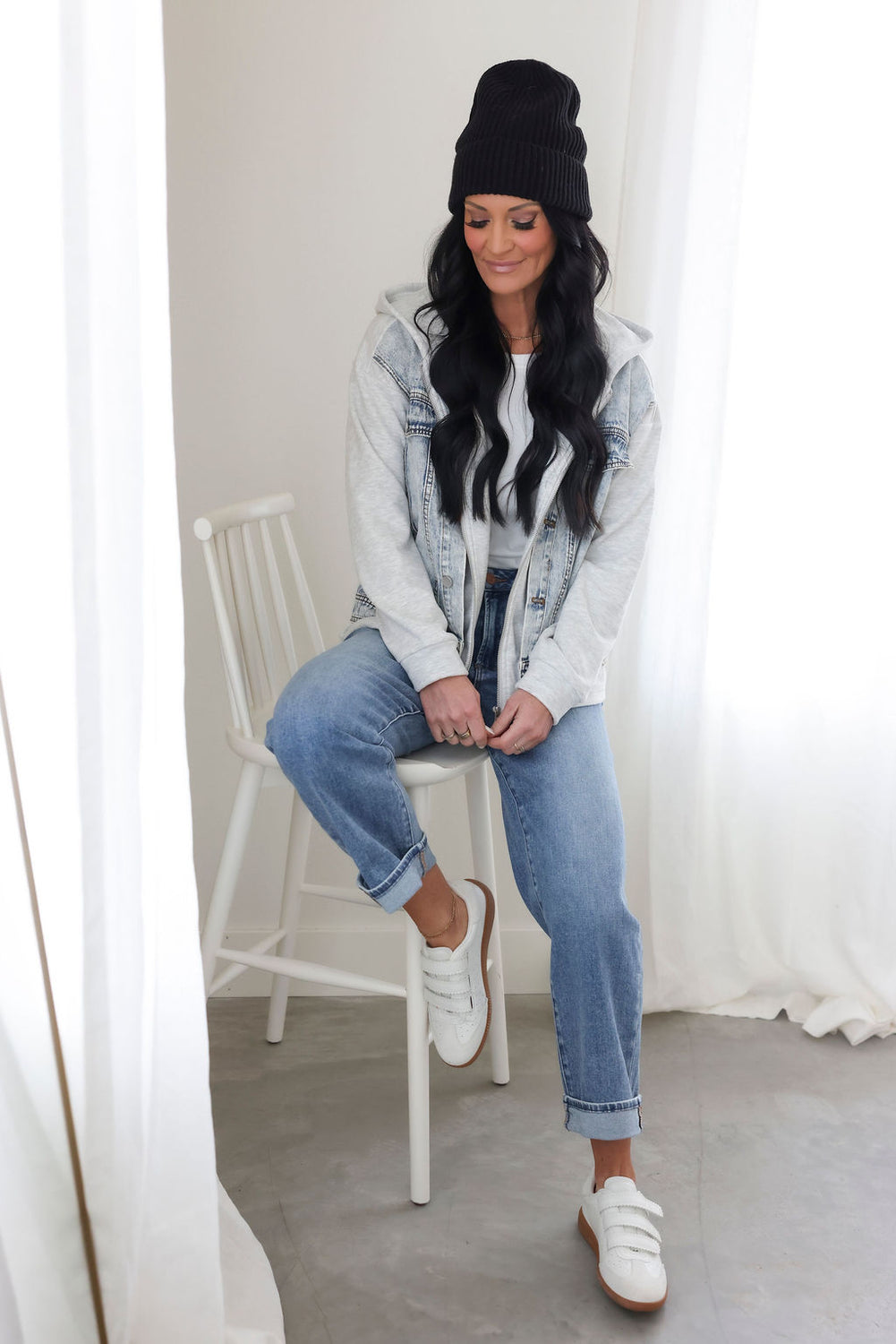 Lany Hooded Denim Jacket