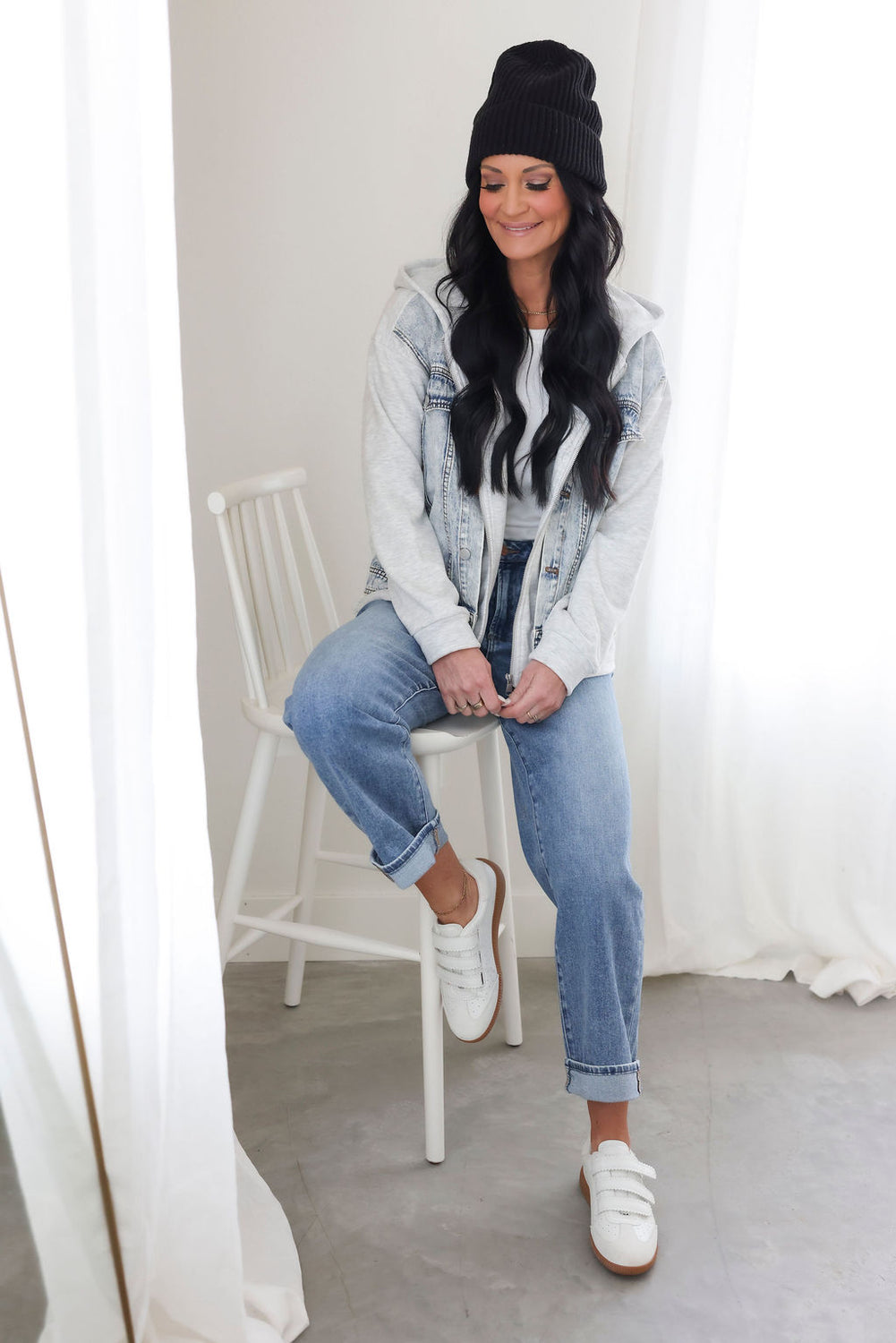 Lany Hooded Denim Jacket