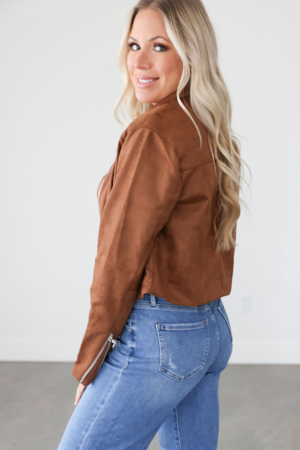 Crissy Suede Cropped Jacket