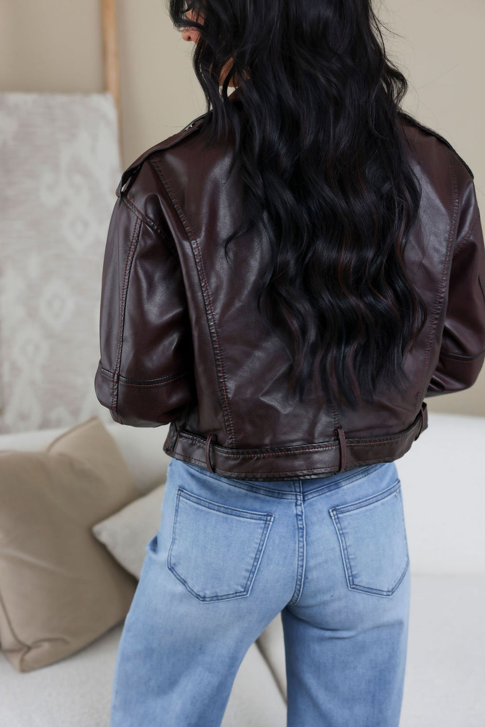 Elody Faux Leather Moto Jacket