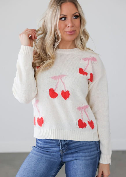 Cherry Knit Sweater product view