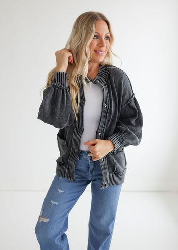 Shelyssa Ribbed Knit Cardigan