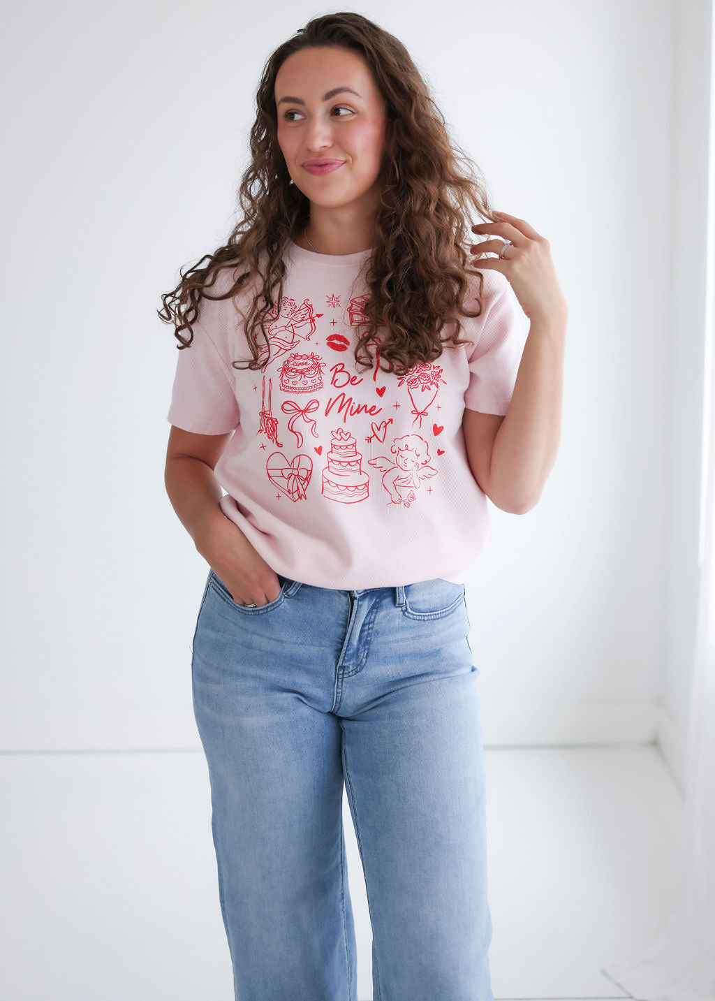 image of Valentine Doodles Graphic Tee