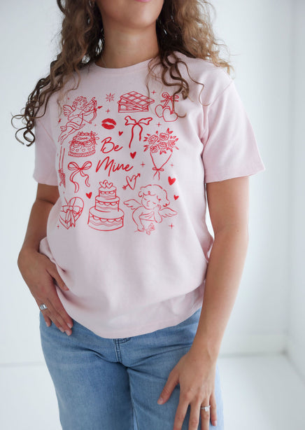 Valentine Doodles Graphic Tee product view