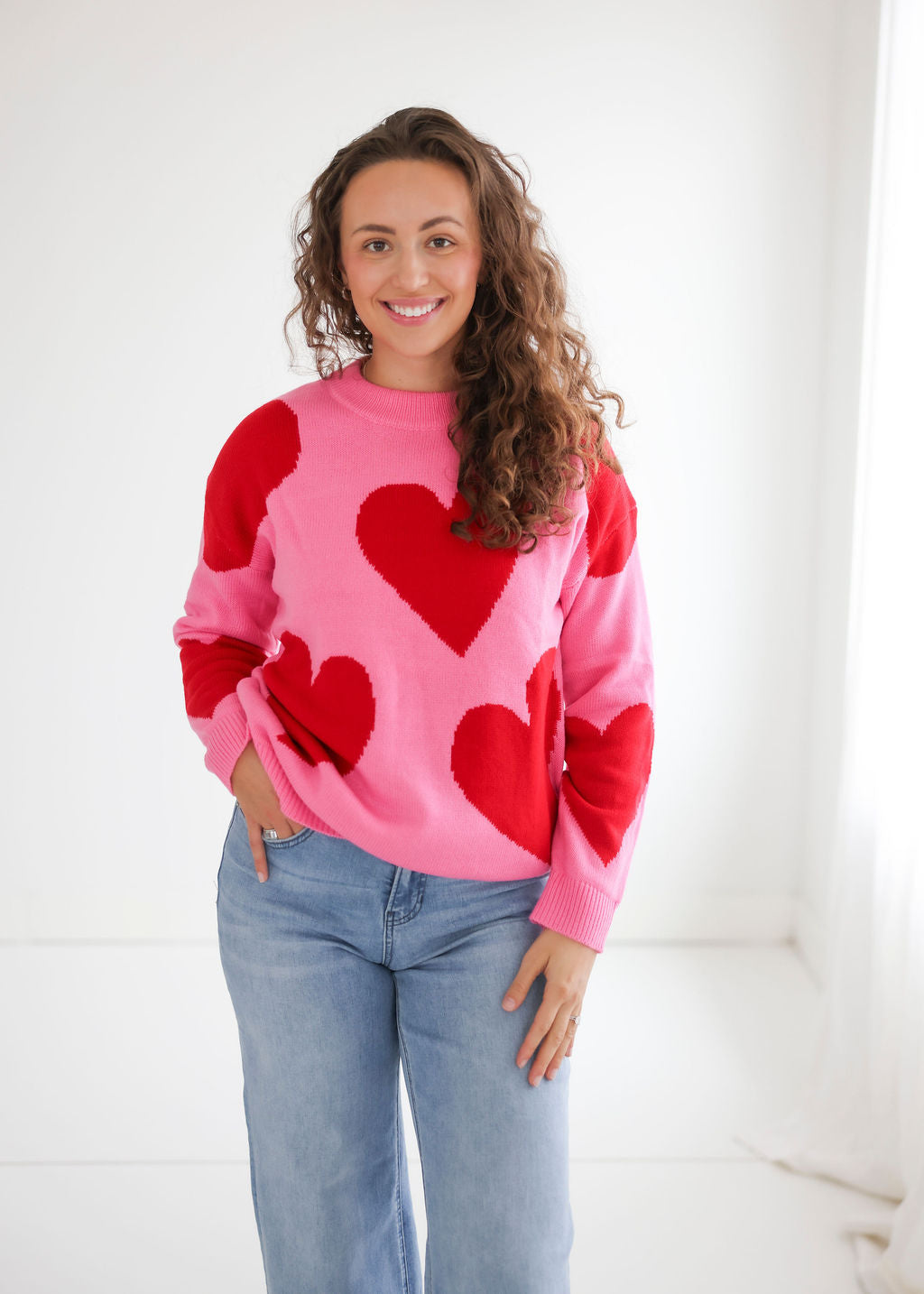 image of Amada Heart Knit Sweater