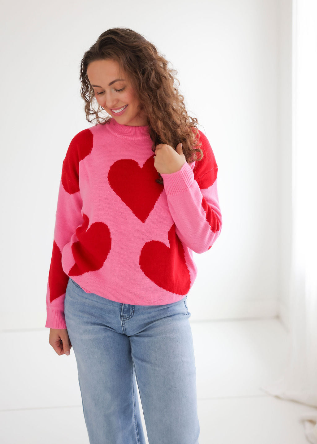 Amada Heart Knit Sweater