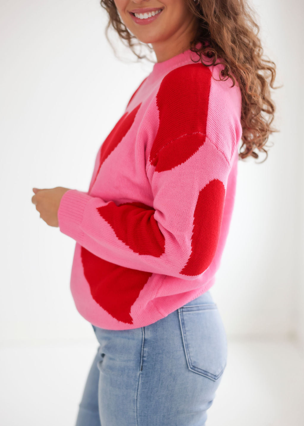 Amada Heart Knit Sweater