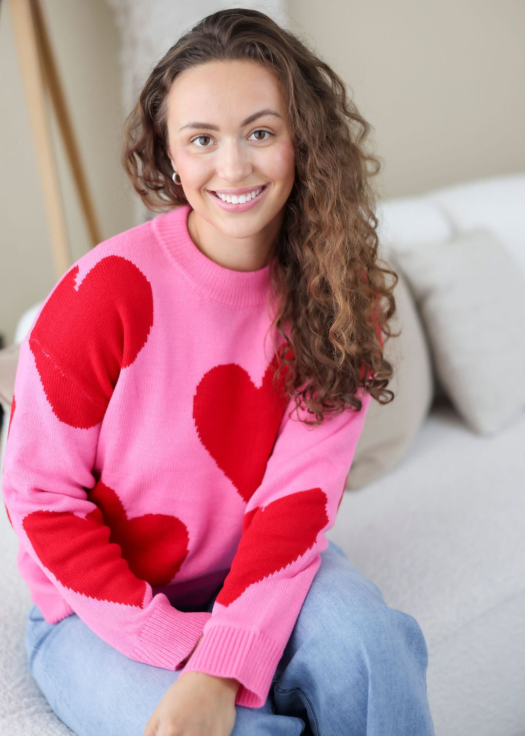 Amada Heart Knit Sweater