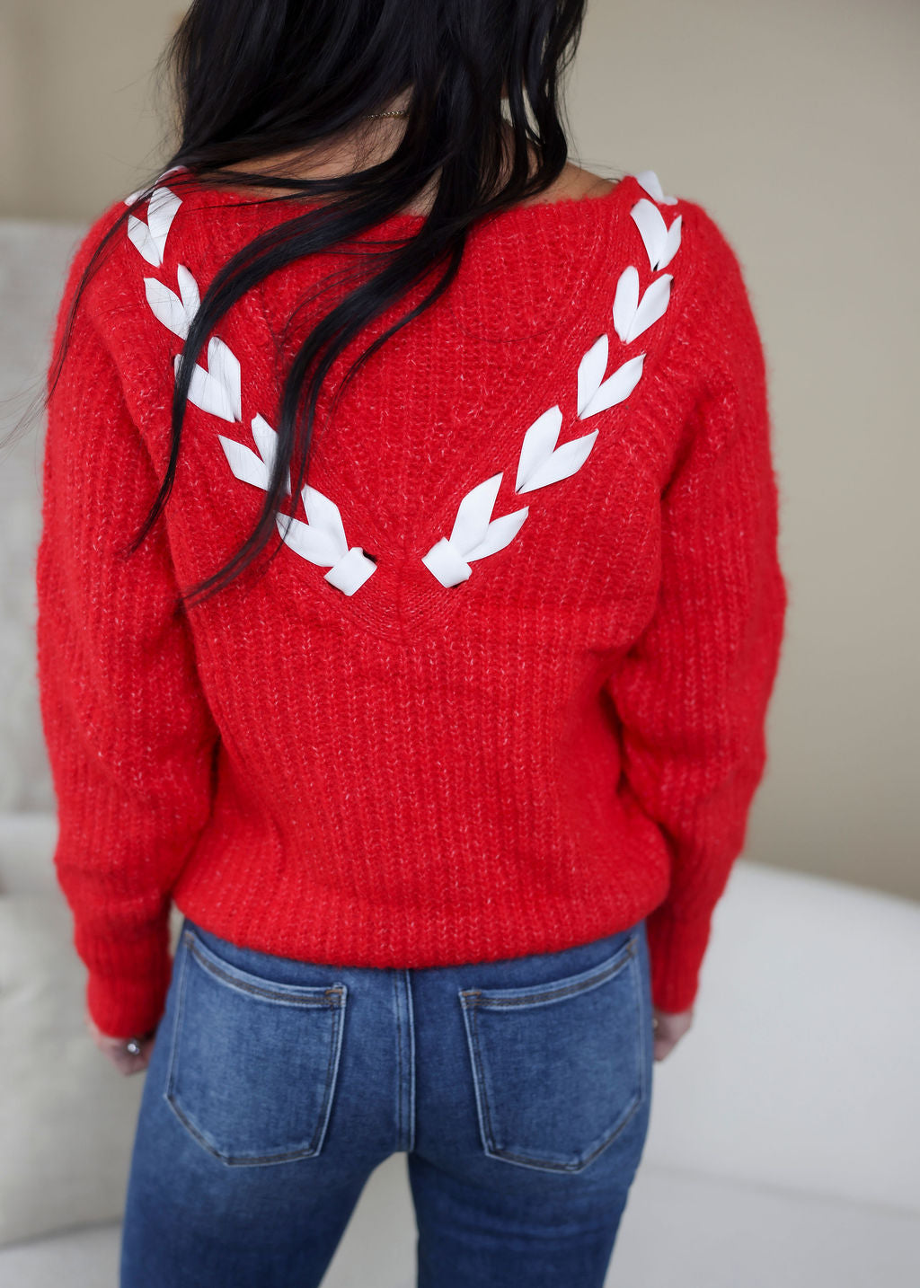 Chellie Tie Knit Sweater