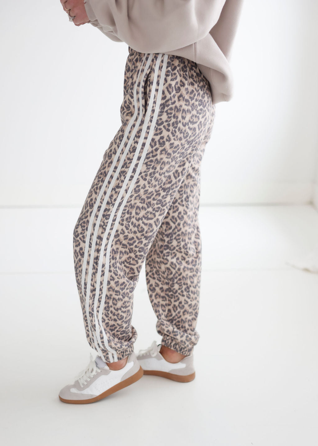 Stevie Leopard Track Pants