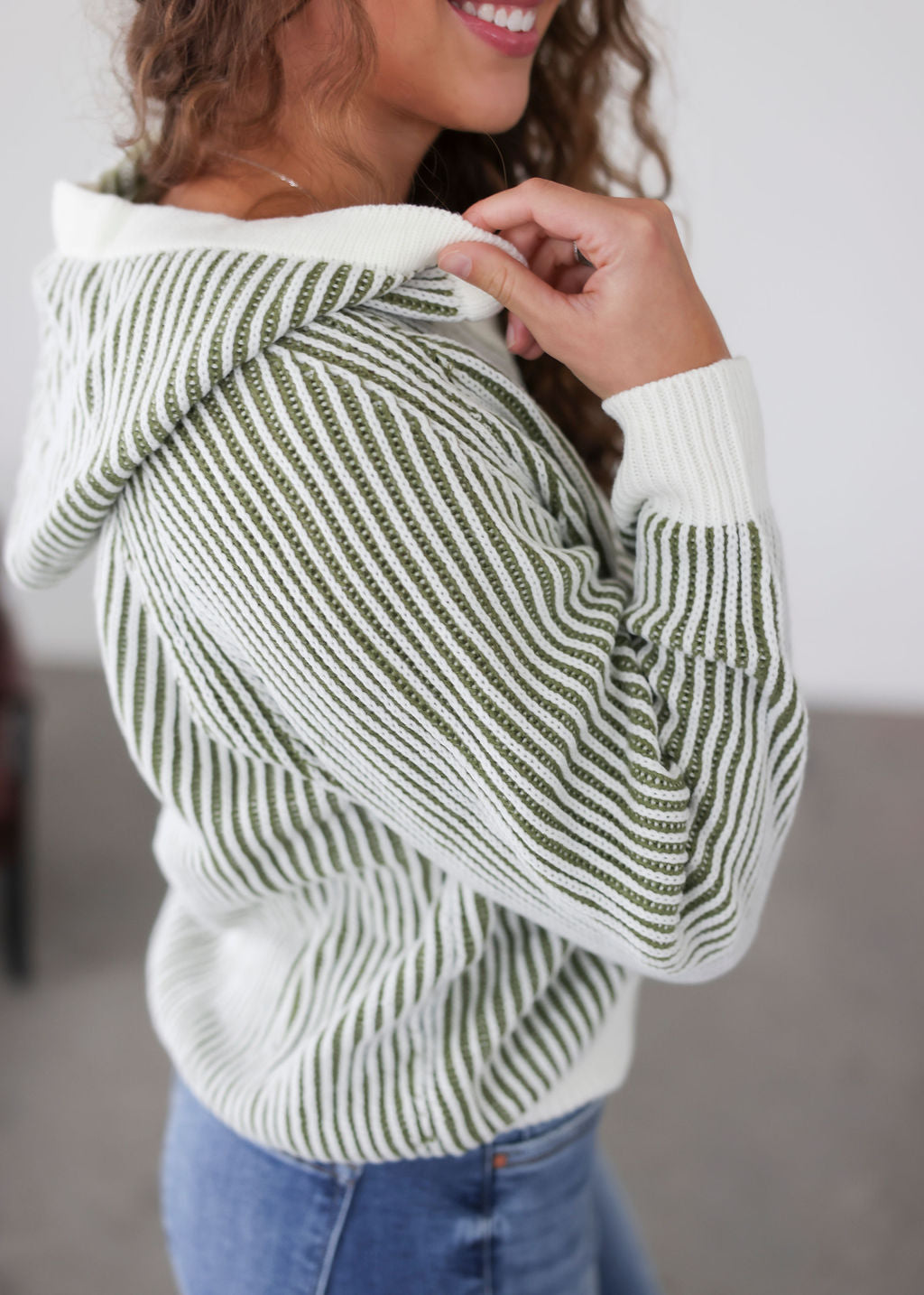 Kelsie Striped Hoodie