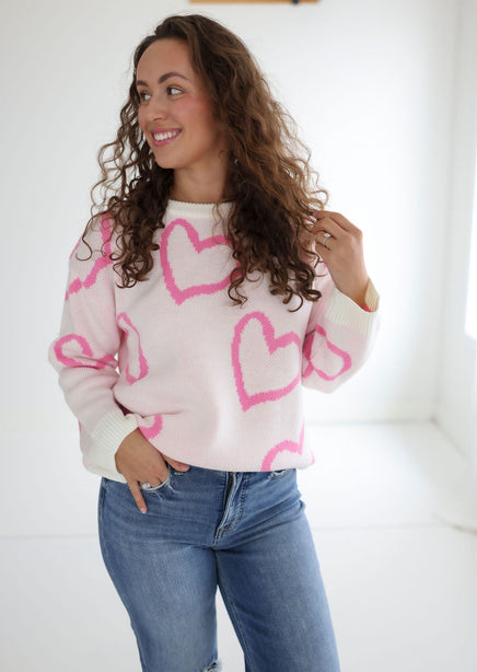 Heart Oversized Sweater product view