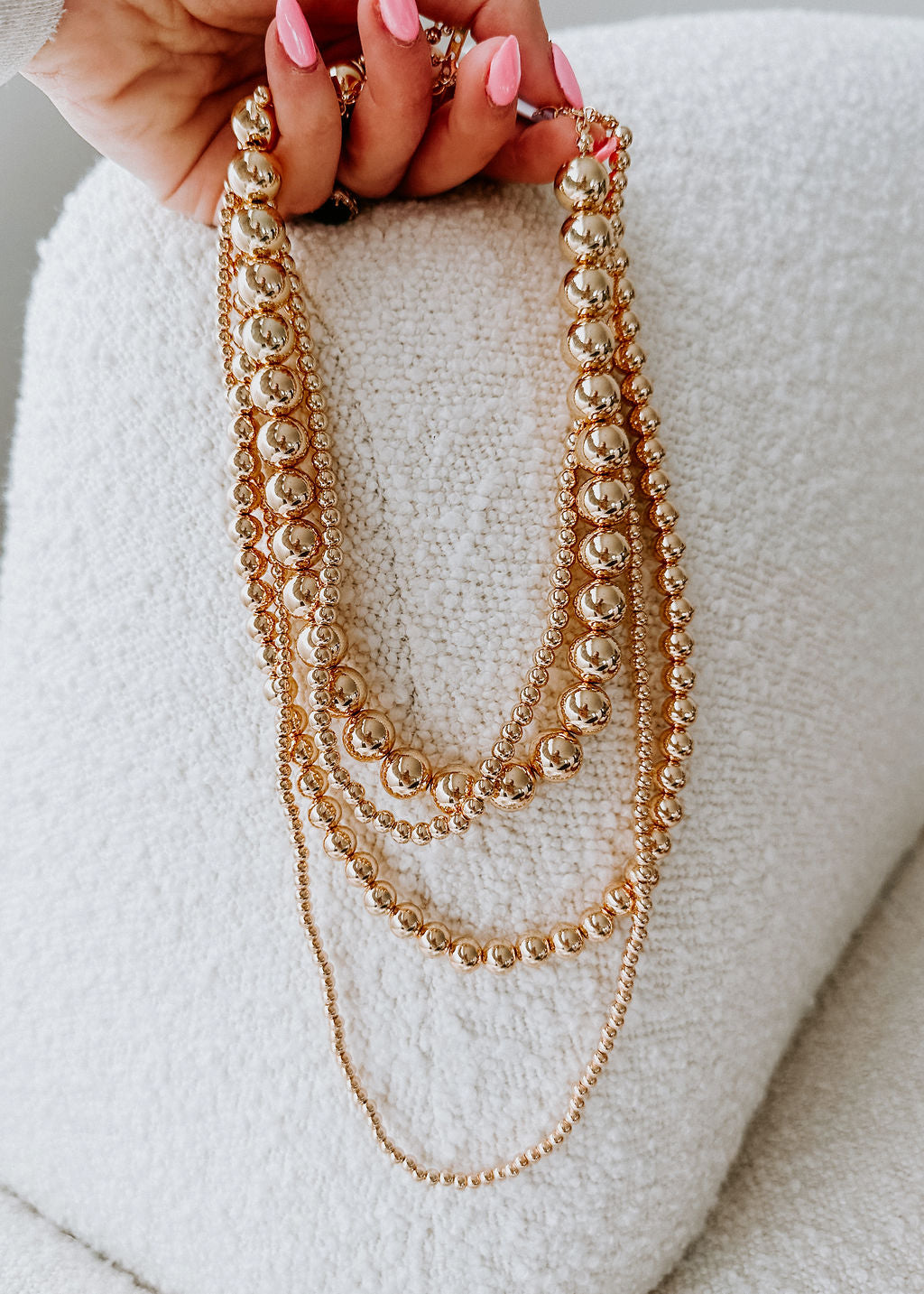 image of Layered Ball Chain Necklace