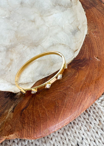 Gem Bangle Bracelet