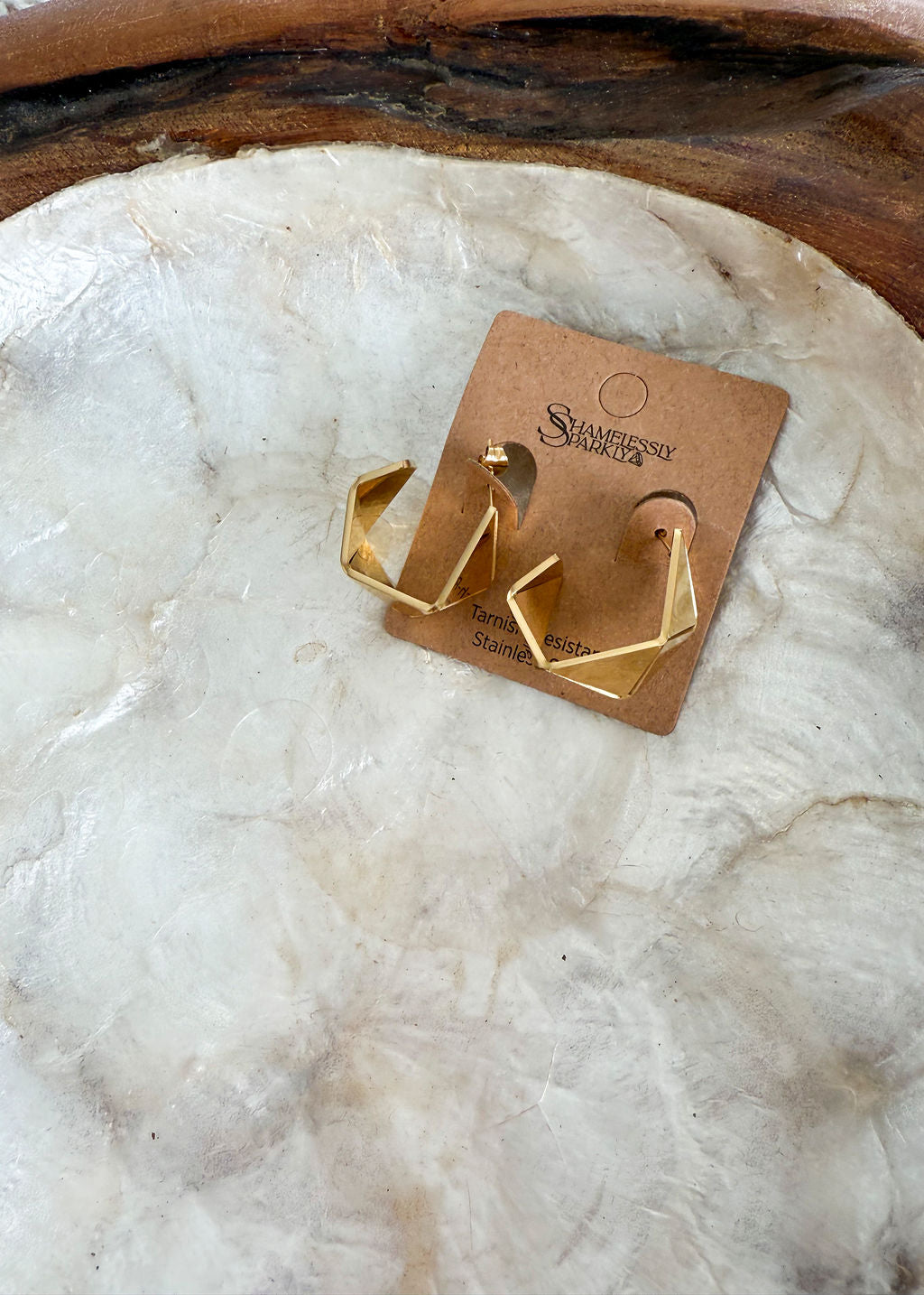 Janae Geometric Hoop Earrings