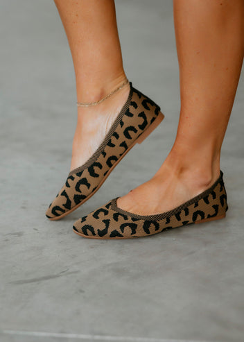 Ronan Leopard Print Flats
