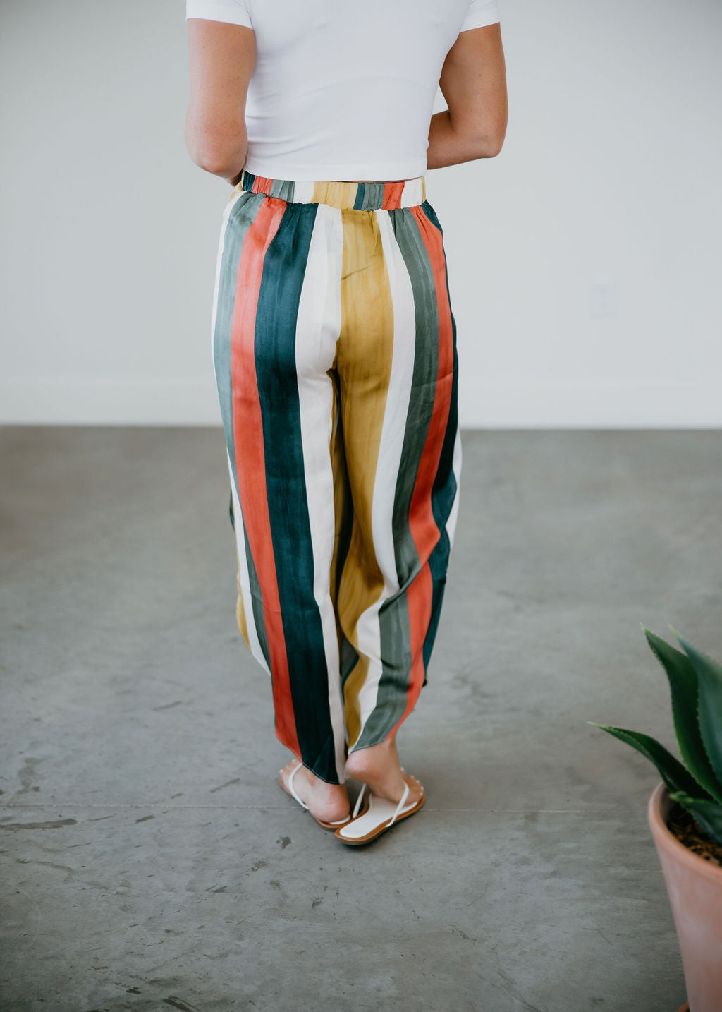 Milo Striped Wrap Pants