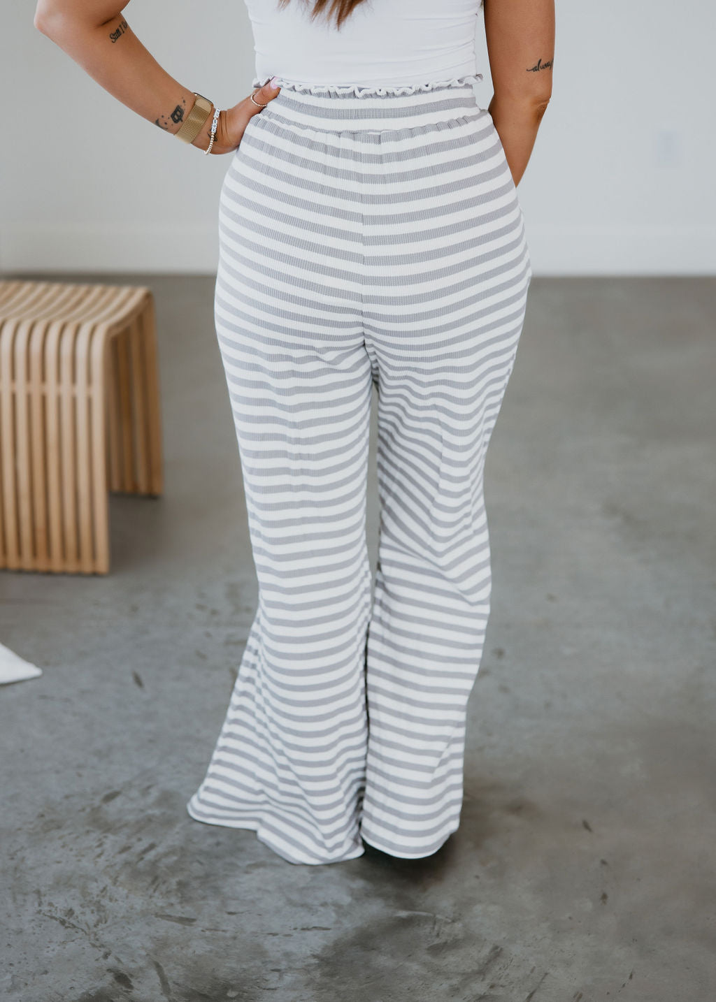 Rayna Striped Wide Leg Pant