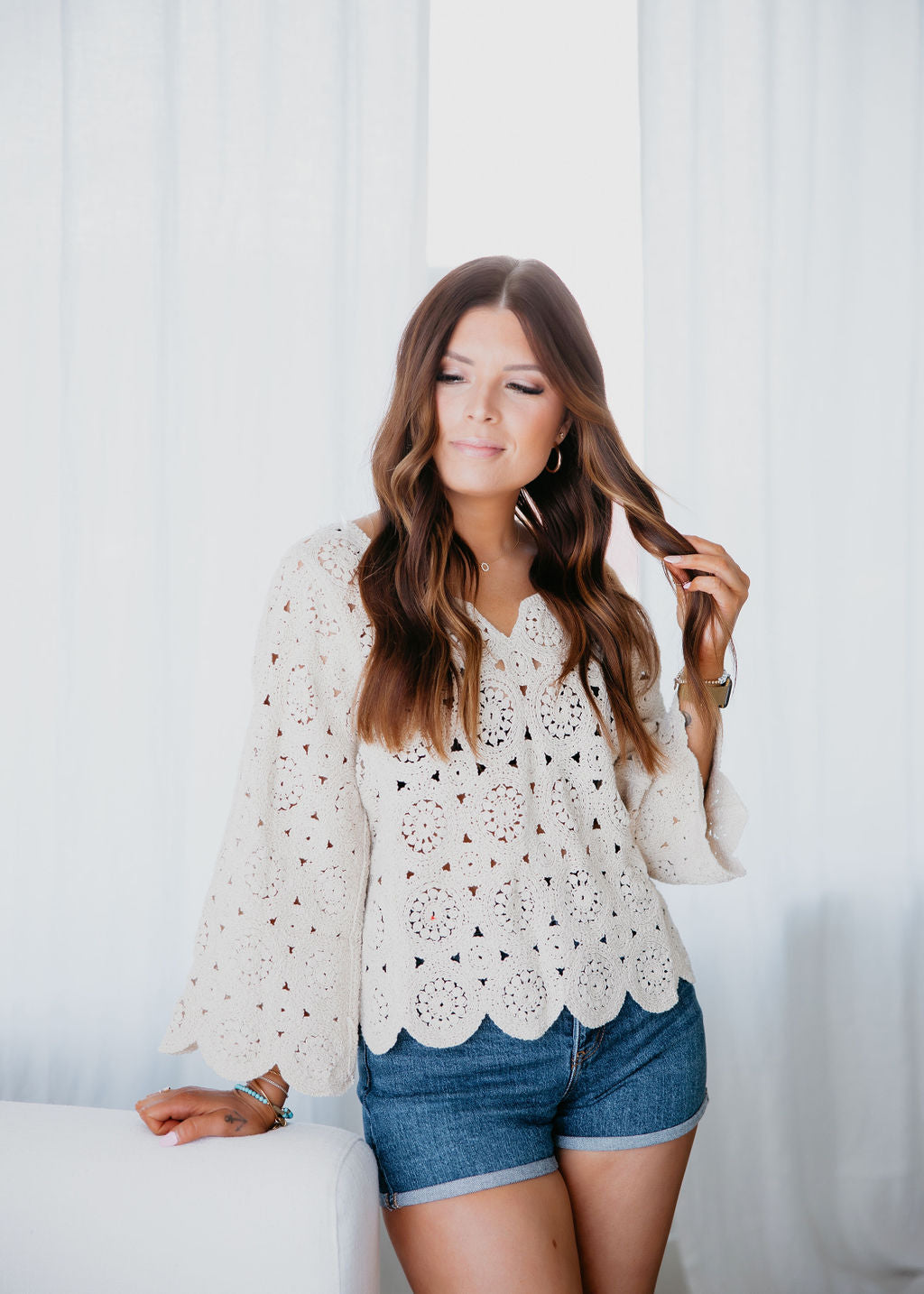 Van Crochet Sweater Top