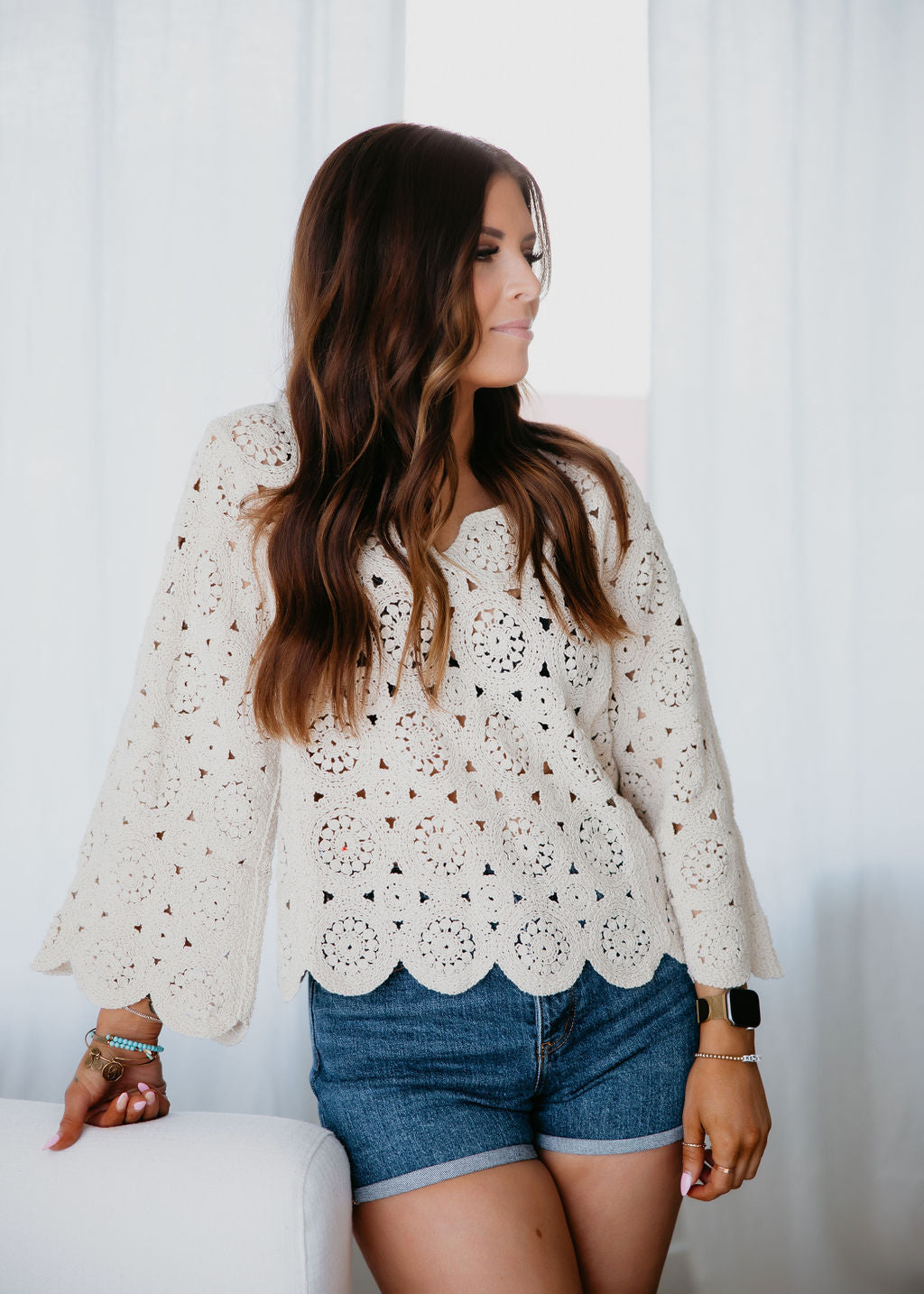 Van Crochet Sweater Top