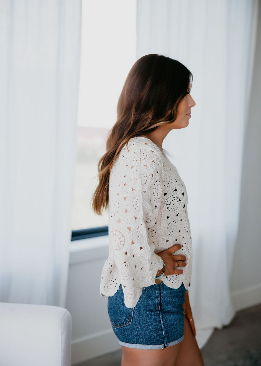 Van Crochet Sweater Top