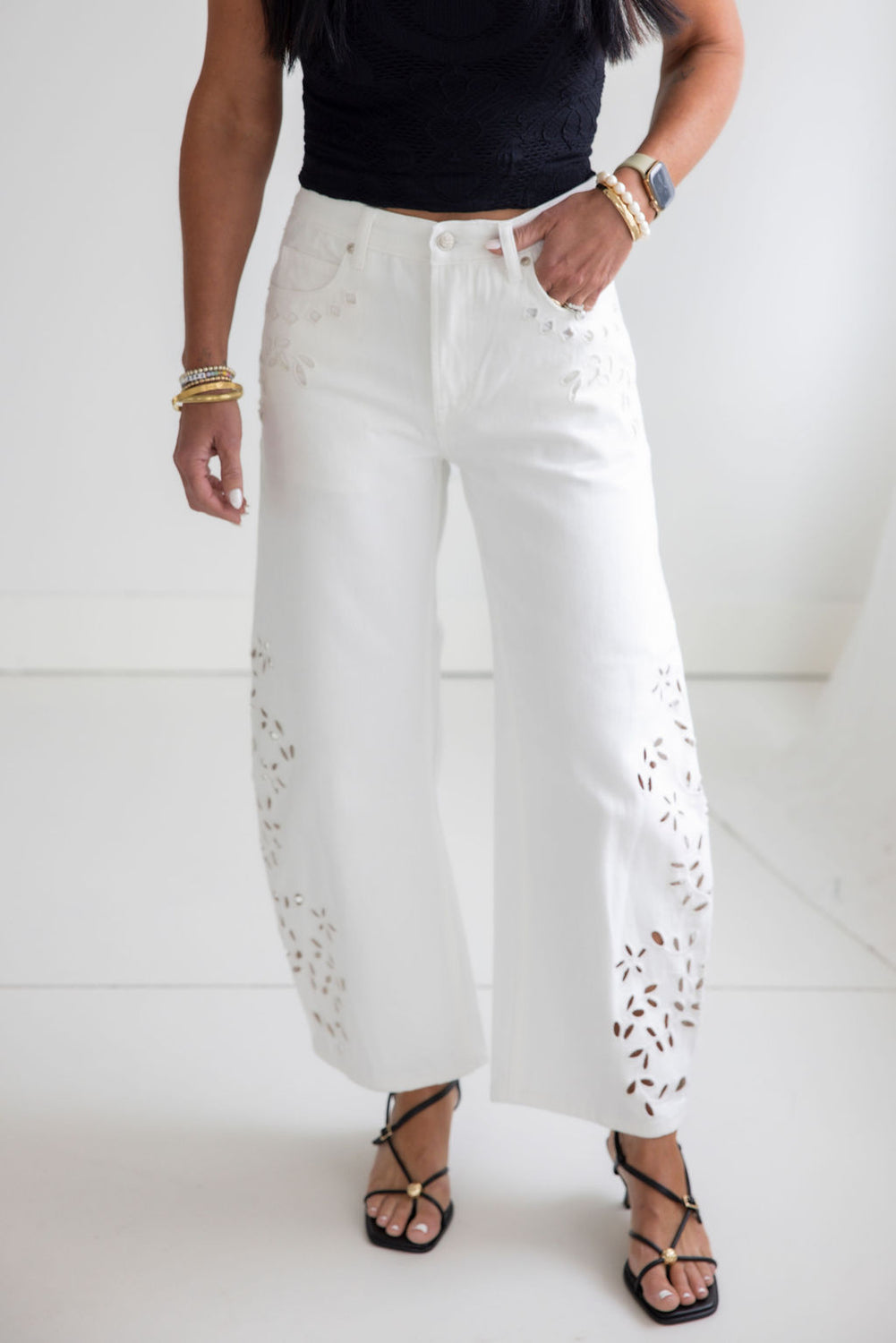 Sheila Saige Barrel Jean
