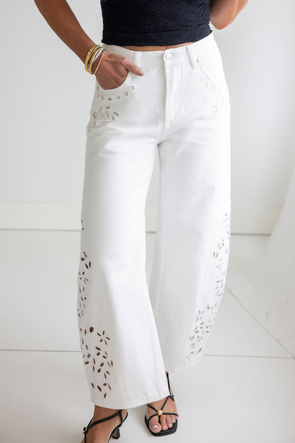 image of Sheila Saige Barrel Jean