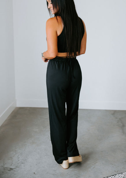 Andes Ribbed Wide Leg Pant