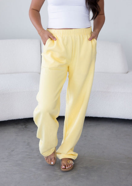 Throw on Wide Leg Sweatpants by Lily & Lottie product view