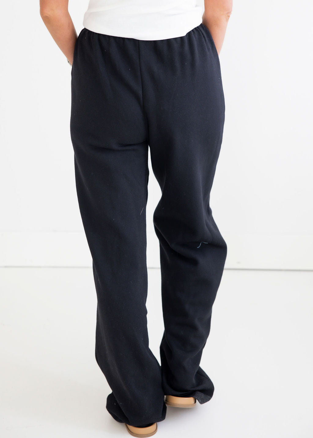 Throw on Wide Leg Sweatpants by Lily & Lottie