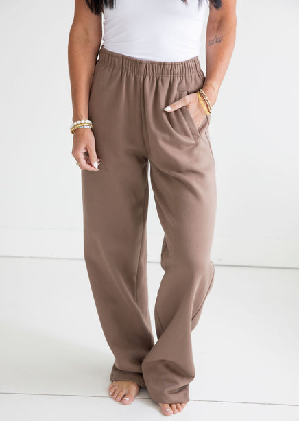 Throw on Wide Leg Sweatpants by Lily & Lottie product view